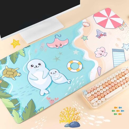 وسادة مكتب الفضاء من BelugaDesign | لوحة ماوس فوييجر على شكل سفينة فضاء مون جالاكسي للعلوم والخيال العلمي | لوحة ماوس ألعاب للكمبيوتر المحمول كبيرة باللون الرمادي والذهبي | حصيرة حماية للمكتب غير قابلة للانزلاق وقابلة للغسل في الغسالة in Kuwait