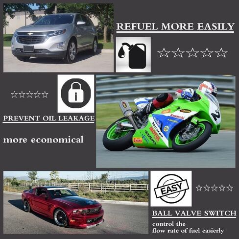 خرطوم حشو وقود السباق مع إغلاق الصمام الكروي ومجموعة خرطوم بندر، خرطوم إبريق الوقود VP، لأباريق حاويات وقود السباق، علبة الغاز، خزان الوقود، حاويات وقود السباق VP، أباريق LC2، أباريق وقود سكريبنر in Kuwait