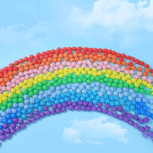 كرات PlayMaty Star Ball Pit - كرات بلاستيكية ملونة خالية من الفثالات والبيسفينول A للأطفال الصغار، خيمة لعب للأطفال الصغار، خيمة لعب، ديكور حفلات حمام السباحة (100 كرة). in Kuwait