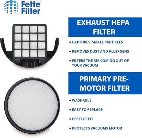 Fette Filter - Upright Vacuum Filter Kit Compatible with Hoover WindTunnel 3 Pro Pet. Compare to Part # 303903001 & 305687002. (Pack of 2) in Kuwait