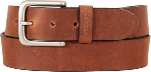 Eddie Bauer Men's Casual Leather Belt with Metal Buckle in Saudi Arabia