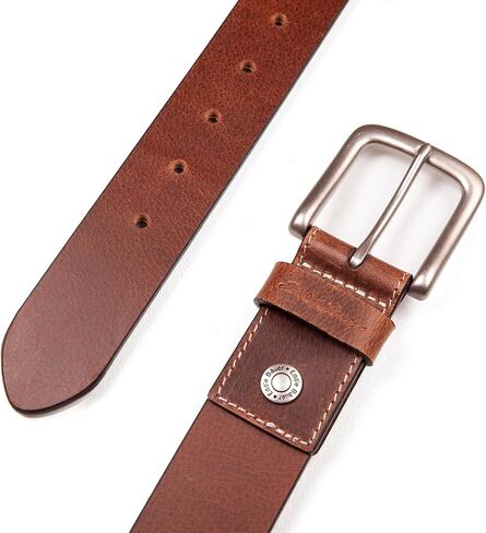 Eddie Bauer Men's Casual Leather Belt with Metal Buckle in Saudi Arabia