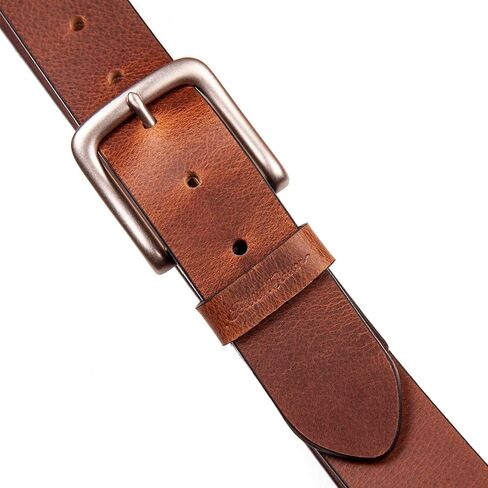 Eddie Bauer Men's Casual Leather Belt with Metal Buckle in Saudi Arabia