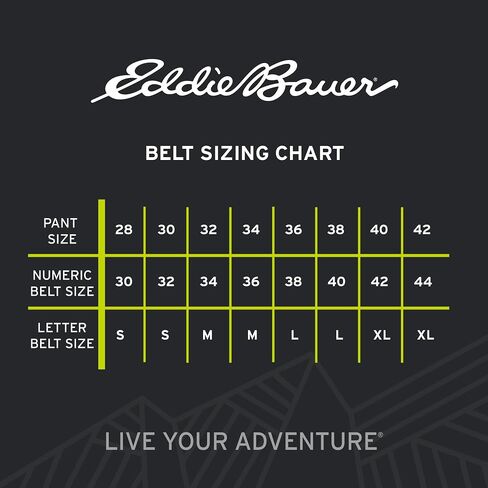 Eddie Bauer Men's Casual Leather Belt with Metal Buckle in Saudi Arabia