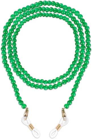 KALIONE Glasses Chain Bead Women’s Eyeglass Chain Eyewear Retainer Reading Glass Necklace Lanyard Sunglasses Holder Strap, Eye Glass Holders Necklaces Masks Chian for Women in Saudi Arabia