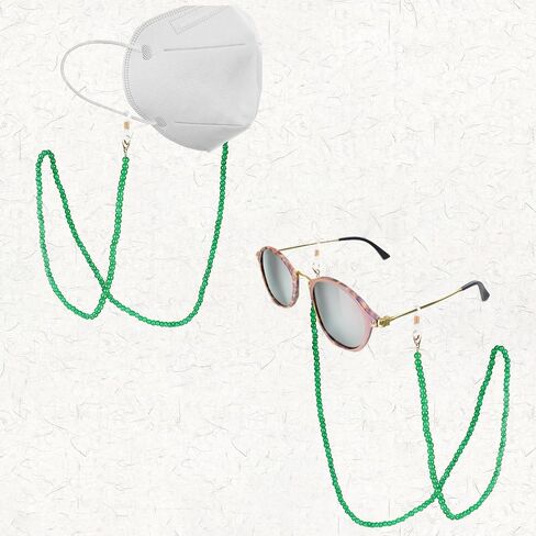 KALIONE Glasses Chain Bead Women’s Eyeglass Chain Eyewear Retainer Reading Glass Necklace Lanyard Sunglasses Holder Strap, Eye Glass Holders Necklaces Masks Chian for Women in Saudi Arabia