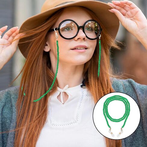 KALIONE Glasses Chain Bead Women’s Eyeglass Chain Eyewear Retainer Reading Glass Necklace Lanyard Sunglasses Holder Strap, Eye Glass Holders Necklaces Masks Chian for Women in Saudi Arabia