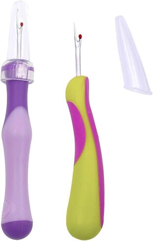 2Pcs Sewing Seam Rippers Seam Thread Removers Stitch Rippers Unpicker Tools,Rubber Seam Ripper Ergonomic Grip Thread Stitch Remover for Sewing Crafting Removing Threads Tools in Saudi Arabia