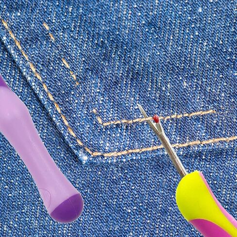 2Pcs Sewing Seam Rippers Seam Thread Removers Stitch Rippers Unpicker Tools,Rubber Seam Ripper Ergonomic Grip Thread Stitch Remover for Sewing Crafting Removing Threads Tools in Saudi Arabia