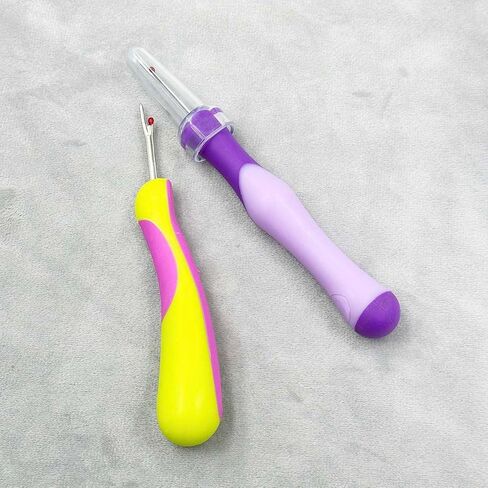 2Pcs Sewing Seam Rippers Seam Thread Removers Stitch Rippers Unpicker Tools,Rubber Seam Ripper Ergonomic Grip Thread Stitch Remover for Sewing Crafting Removing Threads Tools in Saudi Arabia