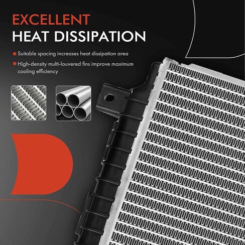 A-Premium Engine Coolant Radiator Assembly Compatible with Volkswagen Jetta 2013-2018, Passat 2014-2019, Beetle 2014-2019, L4 1.8L 2.0L, Replace# 5C0121251H in Saudi Arabia