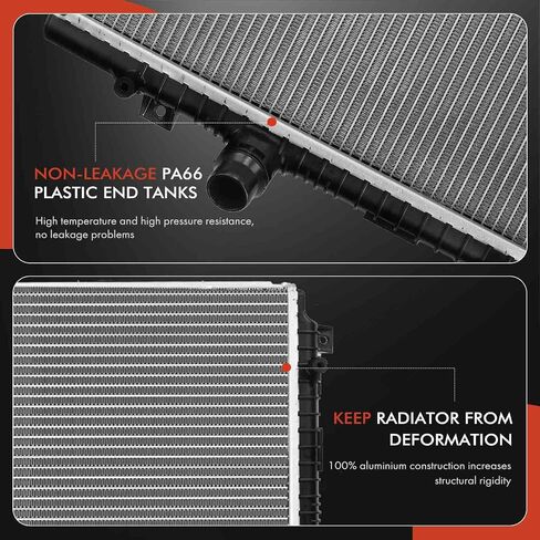 A-Premium Engine Coolant Radiator Assembly Compatible with Volkswagen Jetta 2013-2018, Passat 2014-2019, Beetle 2014-2019, L4 1.8L 2.0L, Replace# 5C0121251H in Saudi Arabia
