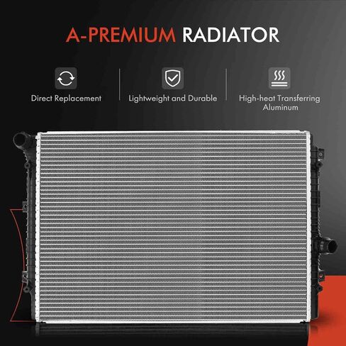 A-Premium Engine Coolant Radiator Assembly Compatible with Volkswagen Jetta 2013-2018, Passat 2014-2019, Beetle 2014-2019, L4 1.8L 2.0L, Replace# 5C0121251H in Saudi Arabia