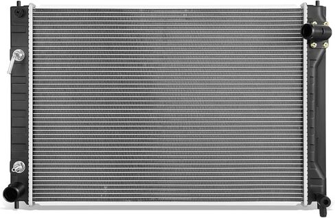 DNA Motoring OEM-RA-13348 مشعاع تبريد من الألومنيوم على طراز المصنع متوافق مع 2013 Infiniti JX35 / 14-19 QX60 AT، 29-7/16 بوصة عرض × 19-9/16 بوصة ارتفاع × 15/16 بوصة عمق، 1-3/8 بوصة مدخل / مخرج 1-3/8 بوصة in Kuwait