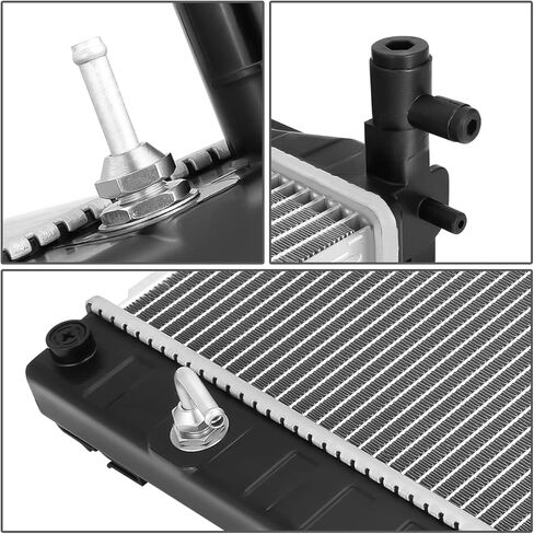 DNA Motoring OEM-RA-13348 مشعاع تبريد من الألومنيوم على طراز المصنع متوافق مع 2013 Infiniti JX35 / 14-19 QX60 AT، 29-7/16 بوصة عرض × 19-9/16 بوصة ارتفاع × 15/16 بوصة عمق، 1-3/8 بوصة مدخل / مخرج 1-3/8 بوصة in Kuwait