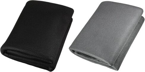 MECCANIXITY Speaker Grill Cloth Black 40" x 63" Stereo Mesh Fabric Protective for Home Speaker Repair with 40" x 63" Dustproof Cloth Dark Grey 2 Pack in Saudi Arabia