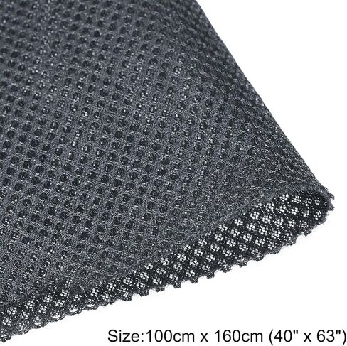 MECCANIXITY Speaker Grill Cloth Black 40" x 63" Stereo Mesh Fabric Protective for Home Speaker Repair with 40" x 63" Dustproof Cloth Dark Grey 2 Pack in Saudi Arabia