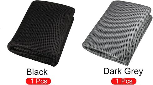 MECCANIXITY Speaker Grill Cloth Black 40" x 63" Stereo Mesh Fabric Protective for Home Speaker Repair with 40" x 63" Dustproof Cloth Dark Grey 2 Pack in Saudi Arabia