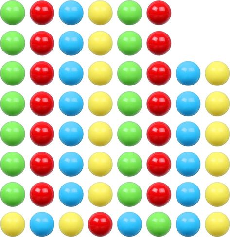 Laviesto Game Replacement Balls, 60 Pieces Game Replacement Marbles Balls Compatible with Hungry Hungry Hippos(4 Colors of Red, Blue,Yellow and Green) in Kuwait