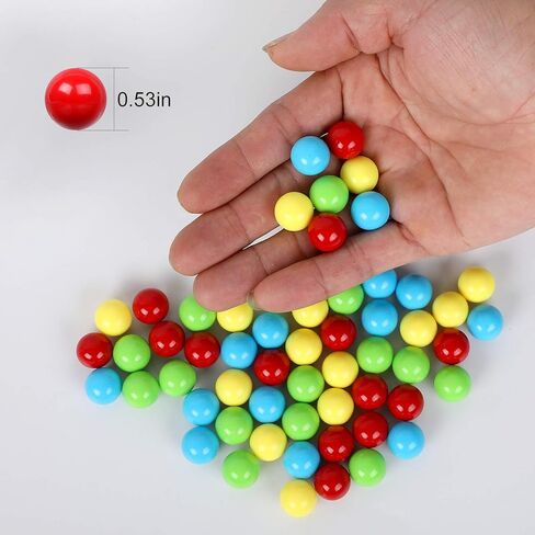 Laviesto Game Replacement Balls, 60 Pieces Game Replacement Marbles Balls Compatible with Hungry Hungry Hippos(4 Colors of Red, Blue,Yellow and Green) in Kuwait