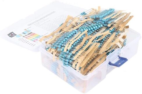 1220Pcs 1W 1% 0.33-2.2M Ohm 122 Values Metal Film Fixed Resistor Kit with Box in Saudi Arabia