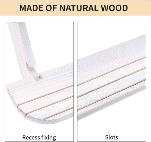 حامل عرض خشبي من Jewack، حامل عرض حلقي وحلقة من 3 طبقات، حوامل كب كيك للمزرعة، رفوف عرض للحرف اليدوية، حامل عرض طاولة للبائعين، عرض منظم لعروض الطاولة (أبيض) in Kuwait