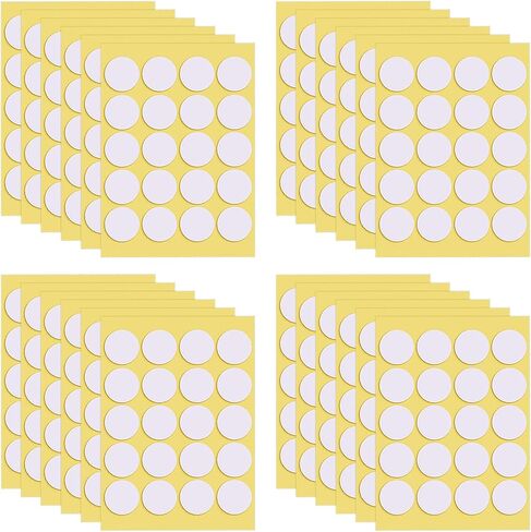 480pcs Candle Wick Stickers Heat Resistance Double-Sided Stickers for Candle Making,20mm in Kuwait