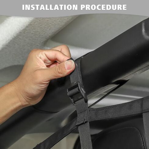 Jimen Compatible with Jeep Wrangler JK JL 4 Door 2007-2023, Back Seat Cargo Net | Trunk Organizer with Storage Pockets & Molle System | Dog Pet Barrier in Saudi Arabia