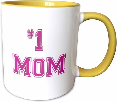 3dRose #1 Mom Mug, 15 oz, Ceramic in Saudi Arabia