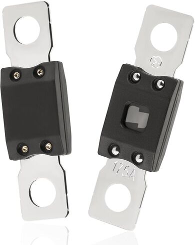 Scelrin 2Pcs 125A MEGA/AMG Fuse, High Current Bolt-on Fuse for Cars, Trucks, Construction Vehicles, Buses, Caravans Cars, Boats (125A) in Saudi Arabia