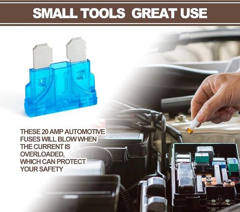 20Pcs 15 Amp Standard Car Fuses, Automotive Replacement Fuses (ATO/APR/ATS), Mini Blade Style Fuses Compatible with RV, Automotive, Trucks, Motorcycle, Camper, SUV, Boat(15 AMP/32V) in Saudi Arabia