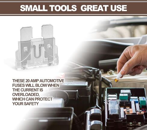 20Pcs 15 Amp Standard Car Fuses, Automotive Replacement Fuses (ATO/APR/ATS), Mini Blade Style Fuses Compatible with RV, Automotive, Trucks, Motorcycle, Camper, SUV, Boat(15 AMP/32V) in Saudi Arabia