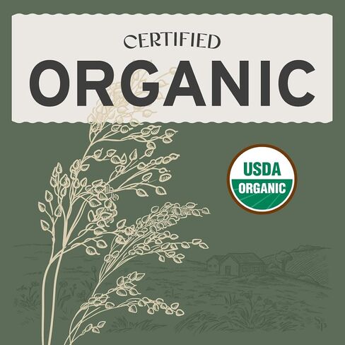 Sassafras & Pumpernickel Organic Millet Without Hulls (12 lbs) USA Grown and Packaged, Bulk Hulled White Proso Millet for Birds in Saudi Arabia