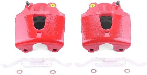 Power Stop Front S4756 Pair of High-Temp Red Powder Coated Calipers in Saudi Arabia
