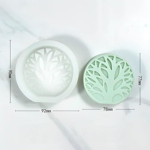 3D Simple Tree of Life Candle Silicone Molds DIY for Candle Making - Handcraft Artistic Soy Wax Candles, Soap, Resin, Chocolate, Gypsum and Clay Crafts in Saudi Arabia