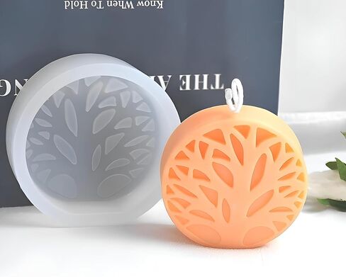 3D Simple Tree of Life Candle Silicone Molds DIY for Candle Making - Handcraft Artistic Soy Wax Candles, Soap, Resin, Chocolate, Gypsum and Clay Crafts in Saudi Arabia