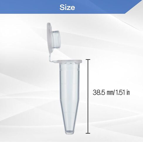 1.5 مل، أنبوب صغير، عالي الختم، قاع مسطح، غطاء خفيف الملمس، طبيعي 131-815C in Kuwait