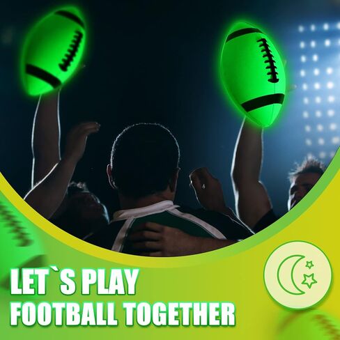 قطعتين من كرات القدم المتوهجة في الظلام من تشالينا، لعبة كرة قدم مضيئة، كرات رياضية صغيرة مضيئة هدايا مقاس الشباب للأولاد والمراهقين والبالغين in Kuwait