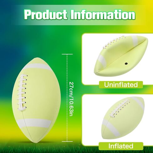 قطعتين من كرات القدم المتوهجة في الظلام من تشالينا، لعبة كرة قدم مضيئة، كرات رياضية صغيرة مضيئة هدايا مقاس الشباب للأولاد والمراهقين والبالغين in Kuwait