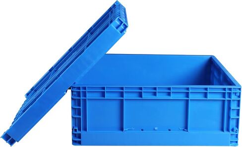 Collapsible Storage Bin Containe 52 Liter Transfer Open Storage Bins plastic storage box,milk crates heavy duty Transit storage (2) in Saudi Arabia