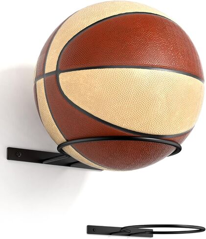 حامل كرة السلة المقوى Vorshape يثبت على الحائط - تخزين كرة القدم للعرض - حامل الكرة للكرة الطائرة، كرة القدم - الصبي، إكسسوارات ديكور غرفة الرجال in Kuwait