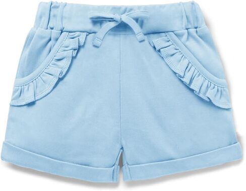 Haloumoning Baby Girls Ruffle Shorts Toddler Summer Cute Elastic Waist Short Pants with Pockets in Saudi Arabia