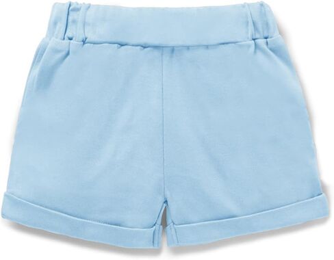 Haloumoning Baby Girls Ruffle Shorts Toddler Summer Cute Elastic Waist Short Pants with Pockets in Saudi Arabia