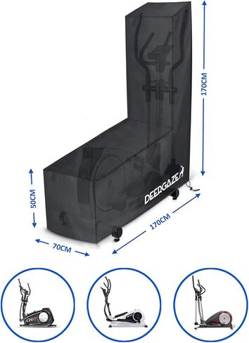 غطاء آلة بيضاوية الشكل من DEERGAZE للمنزل وصالة الألعاب الرياضية. غطاء مدرب التمرين للاستخدام الداخلي والخارجي in Kuwait