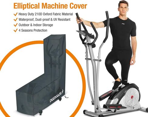 غطاء آلة بيضاوية الشكل من DEERGAZE للمنزل وصالة الألعاب الرياضية. غطاء مدرب التمرين للاستخدام الداخلي والخارجي in Kuwait