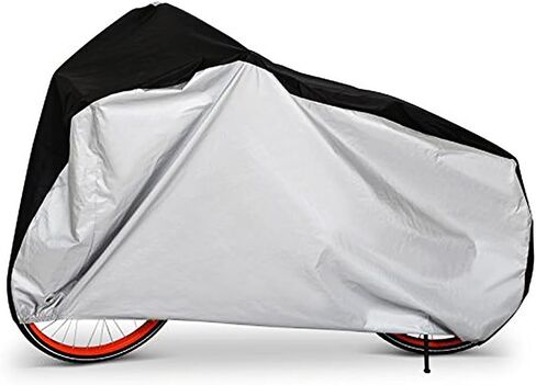 Bike Cover Waterproof Outdoor Bicycle Covers for Mountain and Road Bikes, Rain Sun UV，Bikes with Lock Holes & Storage Bag (Black) in Saudi Arabia