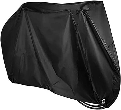 Bike Cover Waterproof Outdoor Bicycle Covers for Mountain and Road Bikes, Rain Sun UV，Bikes with Lock Holes & Storage Bag (Black) in Saudi Arabia