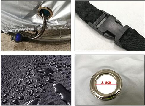 Bike Cover Waterproof Outdoor Bicycle Covers for Mountain and Road Bikes, Rain Sun UV，Bikes with Lock Holes & Storage Bag (Black) in Saudi Arabia