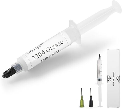 Tribosys-3204-Lubricant لحقنة مفاتيح لوحة المفاتيح الميكانيكية لمفاتيح ومثبتات لوحة المفاتيح الميكانيكية (7.5 مل / 0.53 أونصة) in Kuwait