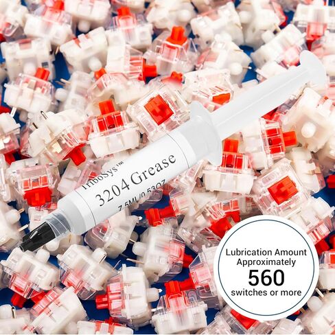Tribosys-3204-Lubricant لحقنة مفاتيح لوحة المفاتيح الميكانيكية لمفاتيح ومثبتات لوحة المفاتيح الميكانيكية (7.5 مل / 0.53 أونصة) in Kuwait